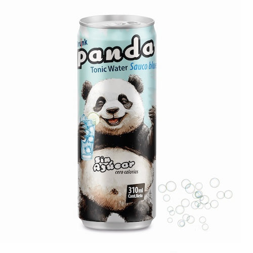 4 Pack Panda Tonic Sauco Blue sin azúcar lata 310ml