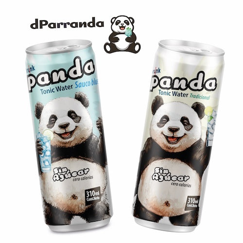 24Pack Mixto Panda Tradicional y Panda Sauco Blue, sin azúcar latas 310 ml
