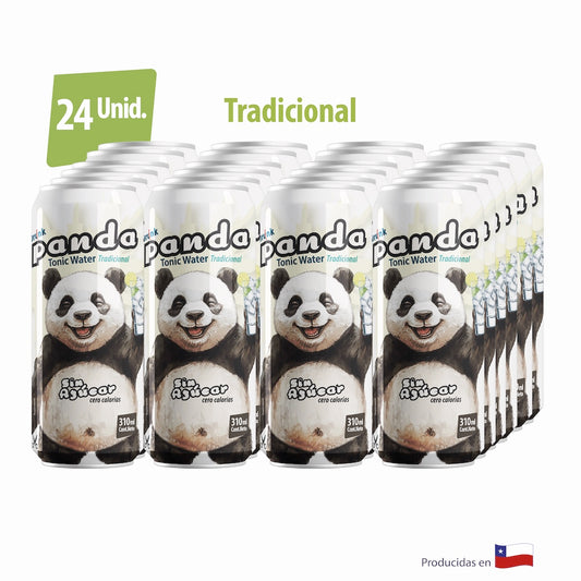 24Pack Panda Agua Tónica Tradicional, sin azúcar lata 310ml