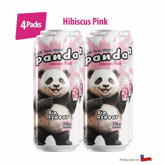 4Pack Hibiscus Pink, sin azúcar latas 310 ml (Copia)