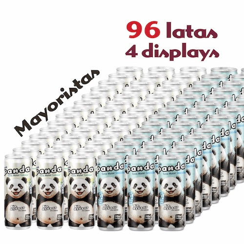 Pack 96 latas 310ml mixto Agua Tónica Tradicional y Sauco Panda