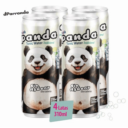 4Pack Panda Tonic Tradicional, sin azúcar lata 310ml