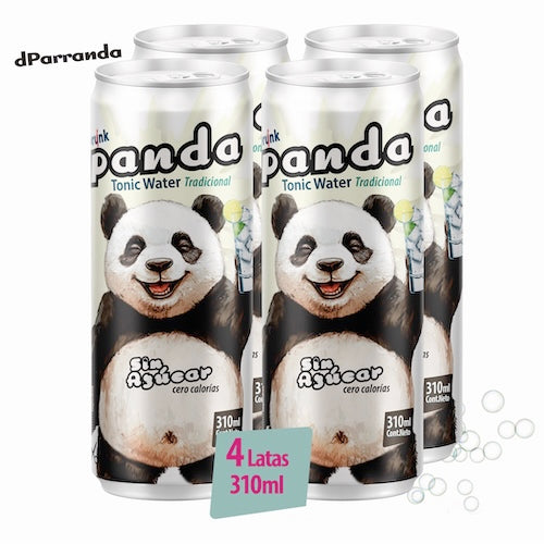 4Pack Panda Tonic Tradicional, sin azúcar lata 310ml